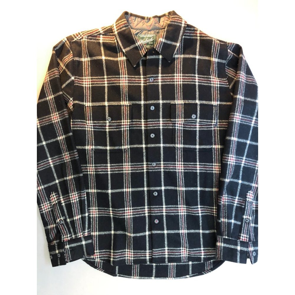 Woolrich Wool Flannel Shirt LS Mens Medium Tailor